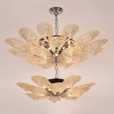 Bella 2-Tier  Glass Flower Chandelier